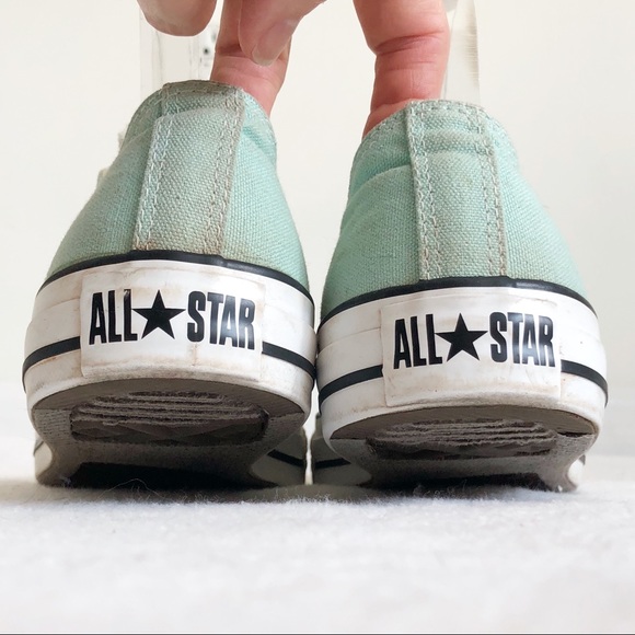 Converse All Star Unisex Mint Green Low Sneakers, size Men’s 7 / Women’s 9 - Picture 11 of 16